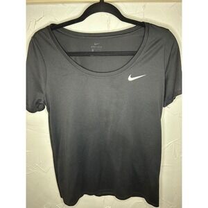 Nike Dri-FIT Black Short Sleeve Athletic T-Shirt Top